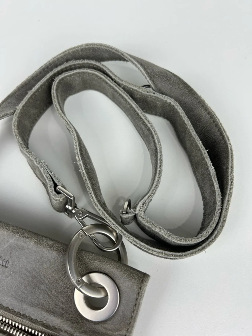 HAMMITT TONY SMALL CROSSBODY BAG PEWTER LEATHER/BRUSHED SILVER - Picture 11 of 14